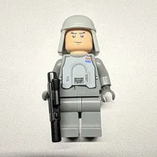 LEGO Star Wars Imperial Officer Minifigure Gray Uniform with Helmet & Blaster