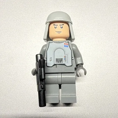 LEGO Star Wars Imperial Officer Minifigure Gray Uniform with Helmet & Blaster