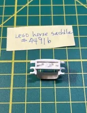 Lego piece, horse saddle white, #4491b, great condition! 1990-2024