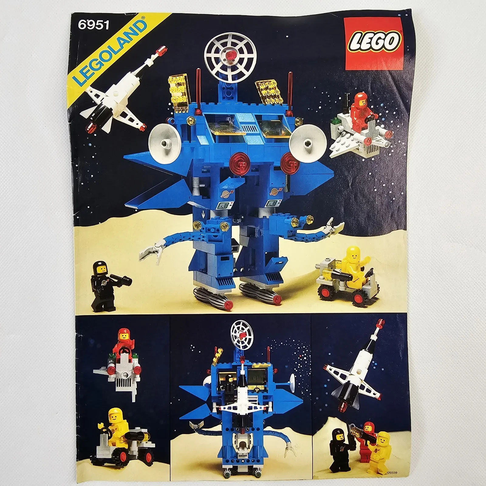 Lego Legoland 6951 Space Robot Illustrated  Instruction Manual Only 1984 Vtg