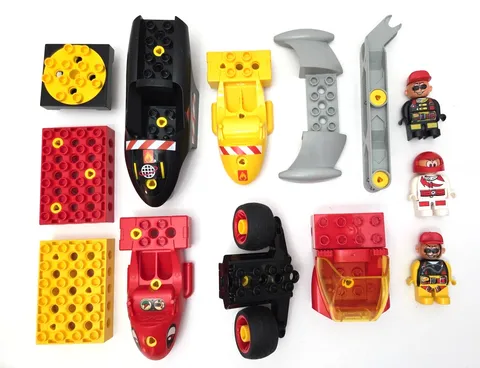 LEGO DUPLO Action Wheelers Vehicle Parts Lot Cars Trucks w Figures Bulk Bundle