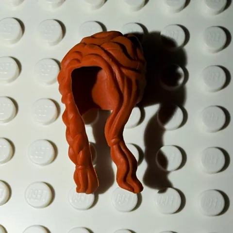 LEGO Minifigure Hair Piece Wig Brown Plastic Replacement Part for Minifigures