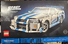 New LEGO Technic 2 Fast 2 Furious Nissan Skyline GT-R Building Set 42210