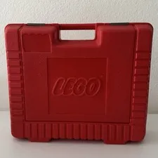 Vintage 1980s LEGO Red Storage Case Carrying Box Hard Plastic USA 1985 Travel