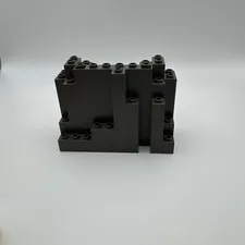 Lego Rock Panel 4 X 10 X 6 Rectangular Number BURP 60052 or 6082 Old Dark Grey