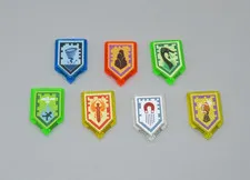 LEGO Nexo Knights shield tiles only lot of 7