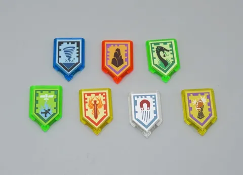 LEGO Nexo Knights shield tiles only lot of 7