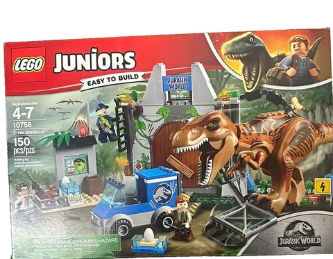 LEGO Juniors Jurassic World T. rex Breakout 10758 150 Pieces Age 4-7