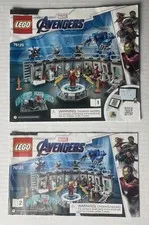 LEGO Super Heroes 76125 Iron Man Hall of Armour Instructions Booklet Manual Book