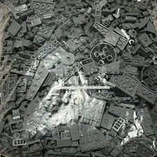 Lot Of 170+ Lego Random Dark Gray Parts Pieces Bricks Grey Sorted NEW LEGO