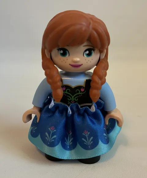 LEGO Duplo Figure Disney Frozen Anna Blue Cloth Skirt 10899 Ice Castle