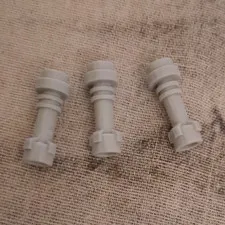 LEGO Light Gray Plastic Minifigure Accessory Parts Bulk Lot of 3 (3pc)