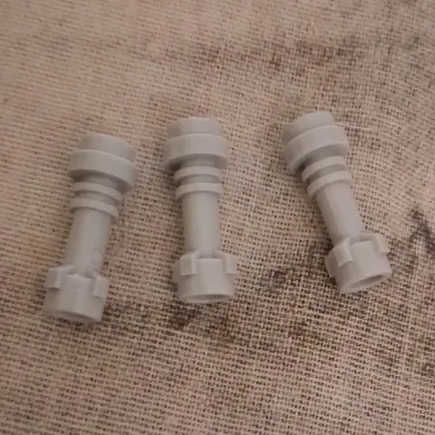 LEGO Light Gray Plastic Minifigure Accessory Parts Bulk Lot of 3 (3pc)