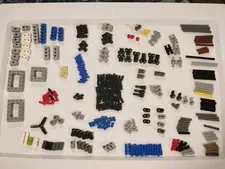 Large Lot of LEGO Technic Parts - 300+ Pieces - Axles, Beams, Pins, & Connectors