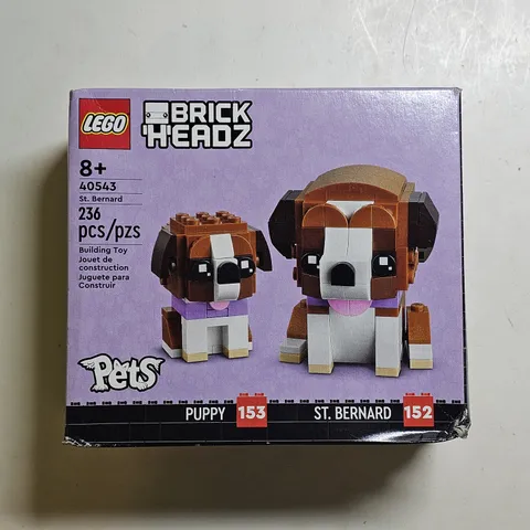 LEGO BrickHeadz: St. Bernard Pets: Puppy 153 & St Bernard 152 (40543) Animaux