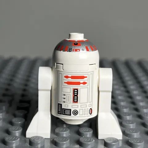 R5-S4 SW0029 Star Wars Lego Figure Short Red Stripes On Dome - 3i1