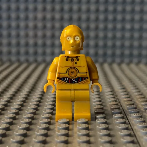 LEGO Star Wars C-3PO Minifigure Colorful Wires Pattern (Set 9490) sw0365 MINT
