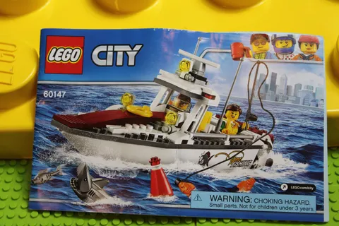 LEGO (60147) City, Fishing Boat, Used, 100% Complete W/Manual, No Box