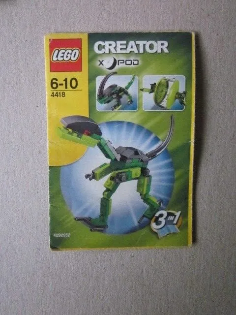 Lego Creator Building Instructions Instruction 4418, 3in1
