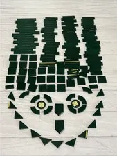 LEGO DARK GREEN LOT 139 PCS 1X6 1X4 1X3 2X2 PLATE TILE VARIETY BUILDING PIECES