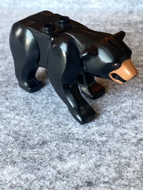 LEGO Black Bear Mini Figure Animal~2 Back Studs! READ DESCRIPTION