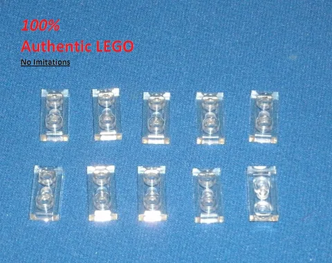 LEGO NEW 1x2 Transparent Plate (10x) 6240204 Brick 3023 6225
