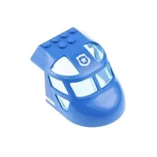 1x LEGO Airplane Cockpit 6x8x4 Blue Police Star Brand Window Blue 11293pb009