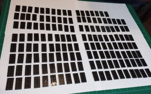 157 pieces Black Genuine Lego 2 x 4 Plate Prt 3020 Goth Castle Star Wars WYSIWYG