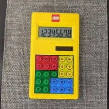 LEGO LEGOLAND California Calc Brick Yellow Solar Powered Calculator