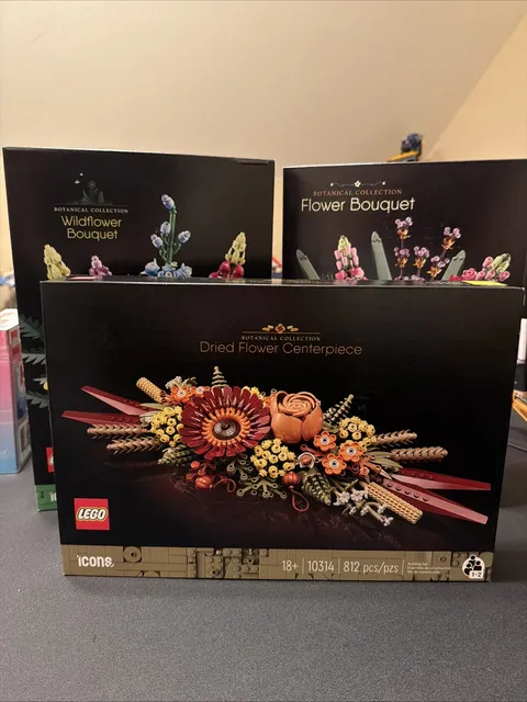 LEGO Botanicals Mixed Flower Lot X 3 10313/10280/10314  New Sealed
