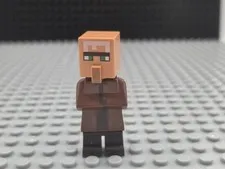 Lego Minecraft Villager Reddish Brown Minifigure 21138 21128