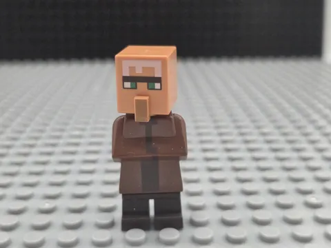 Lego Minecraft Villager Reddish Brown Minifigure 21138 21128