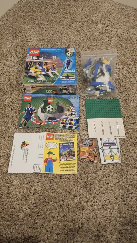 LEGO Sports Soccer 3403 Fans' Grandstand with Scoreboard Complete in Box EUC