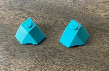 LEGO: 13548 3045 Wedge 2 x 2 (Slope 45 Corner) Dark Turquoise 2pcs