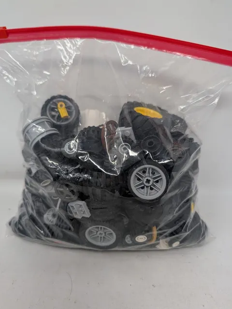 LEGO Bricks Bulk Lot - WHEELS, TIRES - Gallon Size Bag