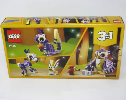 Fantasy Forest Creatures #31125 Lego Creator 3 In 1 SEALED Owl Hedgehog Deer