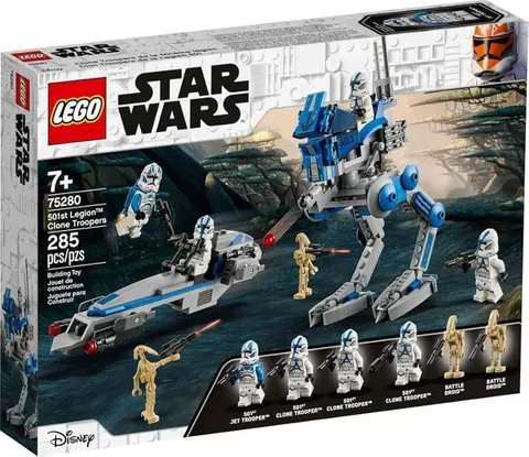 LEGO Star Wars 501st Legion Clone Troopers 75280 285pc 7+ Brick Sep