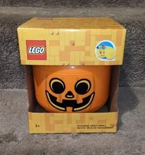 NEW in Box - LEGO Storage Head - Pumpkin Halloween - Fall- Jack-O’-Lantern