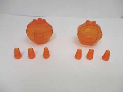 2 x LEGO Lava Rocks Replacement Parts Pieces Authentic LEGO