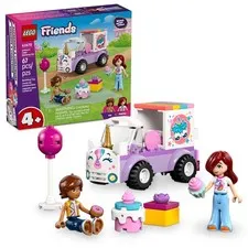 LEGO Friends Unicorn Cake Delivery Car Building Toy for Girls & Multicolor