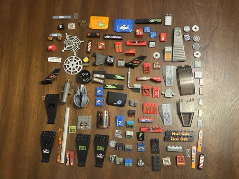 LEGO Lot of Printed Stickers Parts & Pieces Accessories Lot