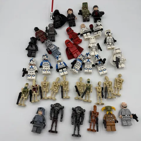 LEGO Star Wars Minifigure HUGE Lot Clone Trooper & Battle Droid Figures Dark 37