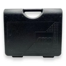 Vintage Lego Storage Carrying Case Black Plastic Latch Closure Box 1997 USA Made