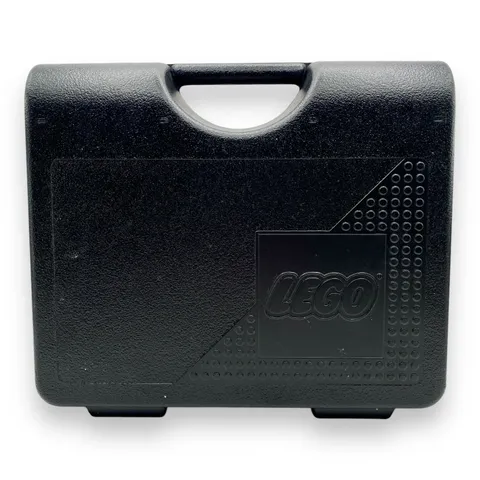 Vintage Lego Storage Carrying Case Black Plastic Latch Closure Box 1997 USA Made