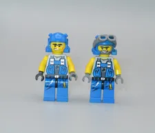 Lego Power Miners Duke scar faceblue outfits minifigure
