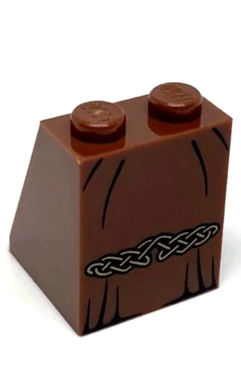 LEGO Skirt Celtic Knot Gathered Maxi Skirt Leg Dark Brown Viking Robe