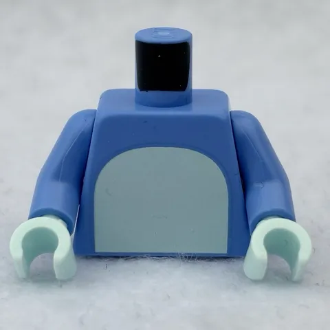 LEGO 973pb6129c01 Blue Torso W/ Light Aqua Stomach, Dark Blue Spots on Back