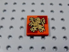 LEGO Harry Potter Red 2x2 Printed Tile Plate Minifig Gryffindor BQ