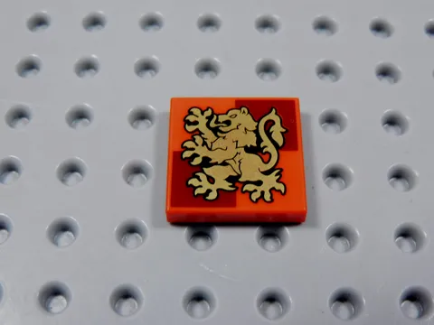 LEGO Harry Potter Red 2x2 Printed Tile Plate Minifig Gryffindor BQ