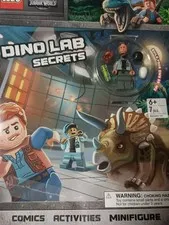 Lego Jurassic World Dino Lab Secrets Book With Dr. Wu Minifigure U1